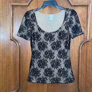 Black Lace Top